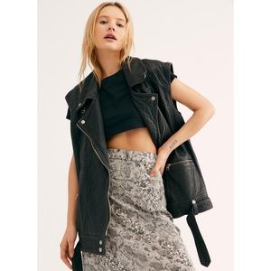 FREE PEOPLE Rita leather vest